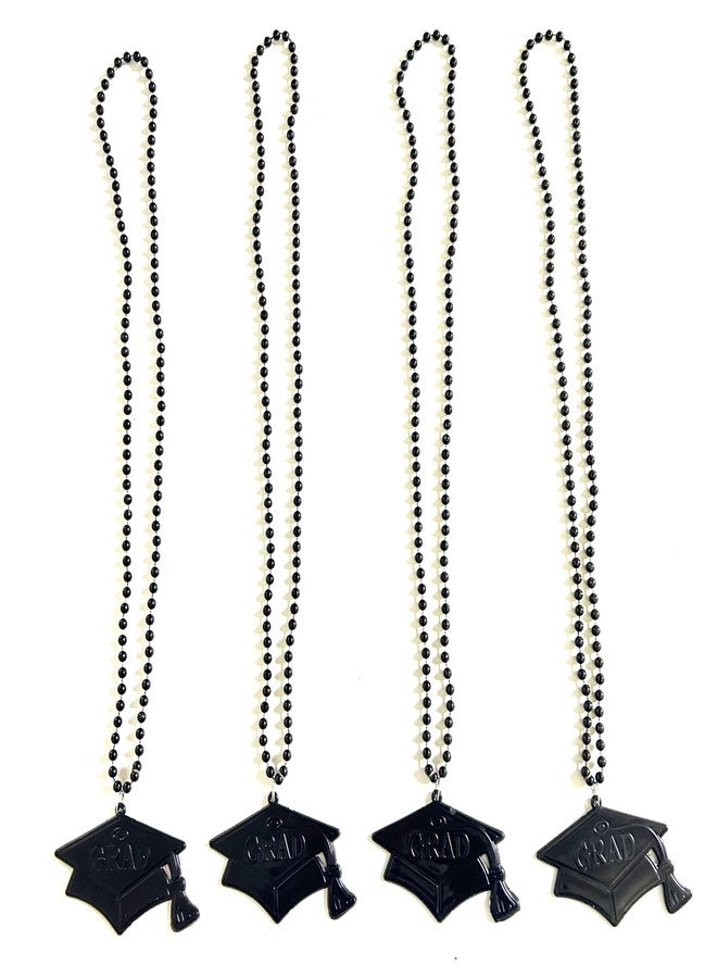 GZYSSL 30 Pcs Graduation Cap Black Party Pendant Beads Necklaces Graduation Cap Shape Beads Necklaces Party Favor Gifts Supplies - Image 1